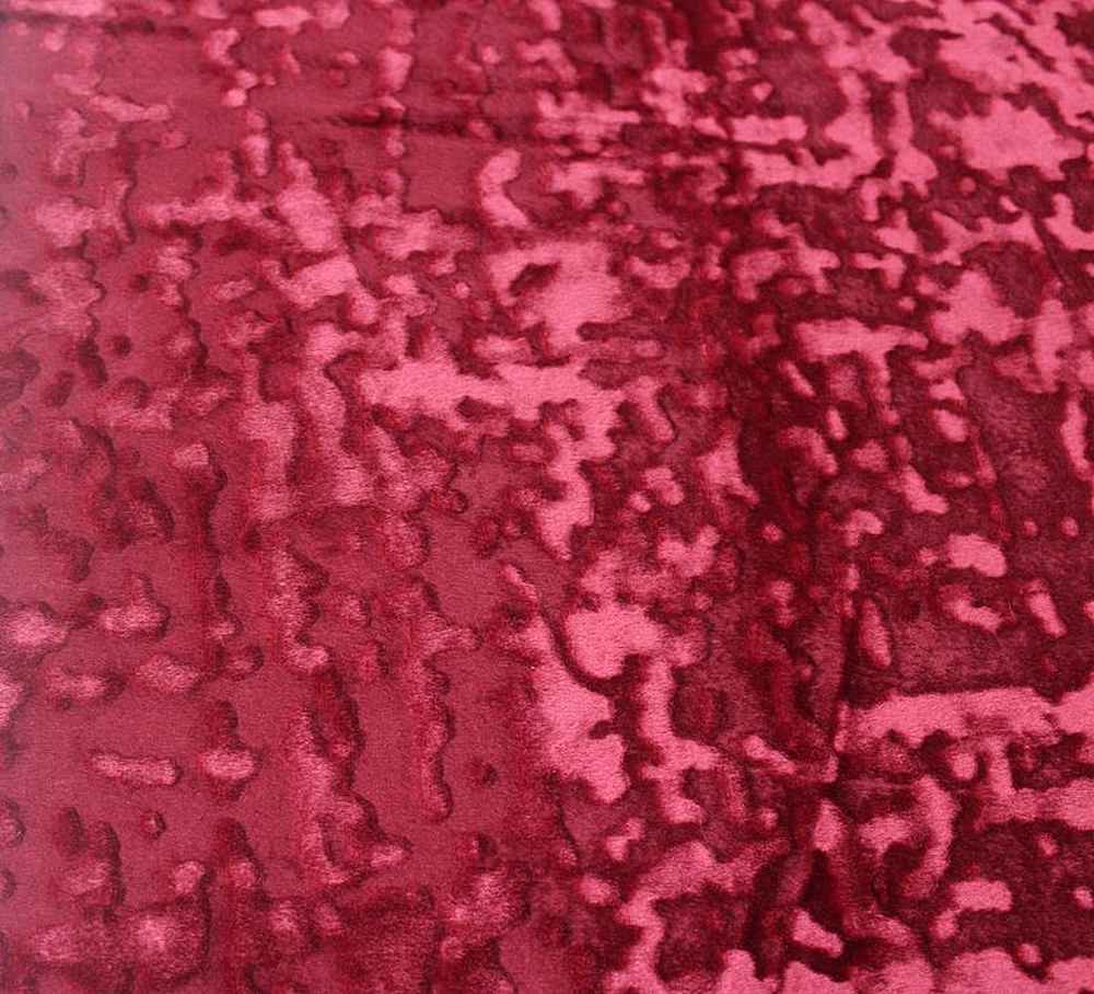 Burgundy Abstract Crushed Velvet - Custom Tablecloths
