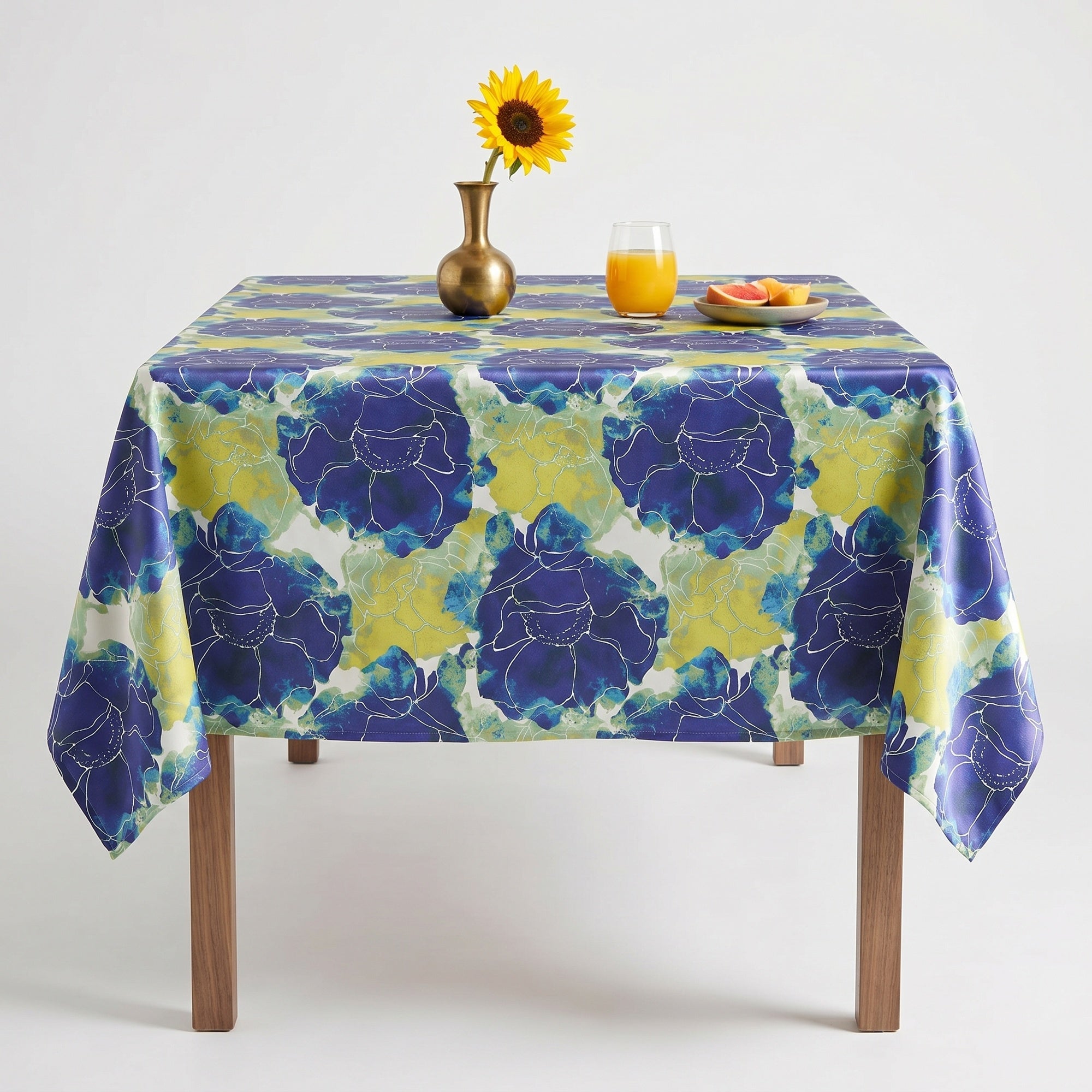 Azalea Blue Tablecloth