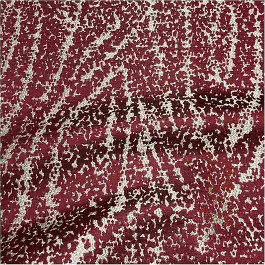 Red Beaconsfield Metallic Jacquard - Custom Tablecloths