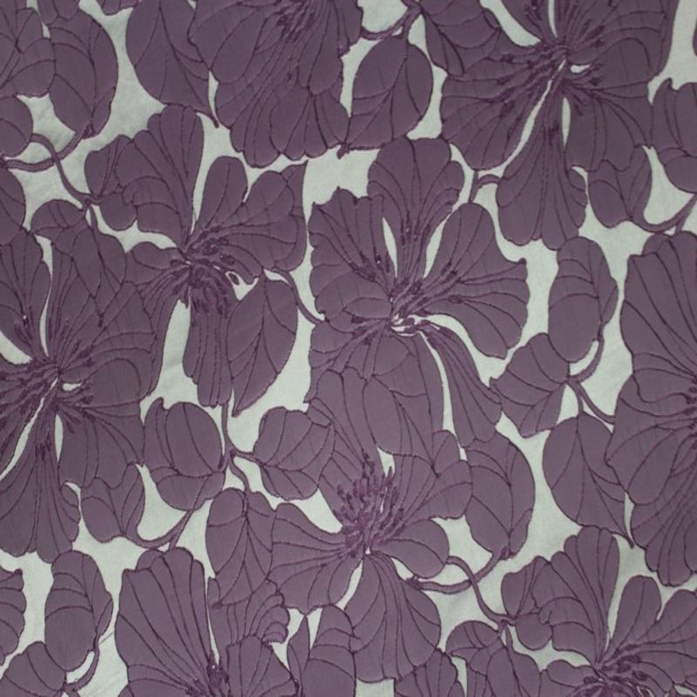 Cambridge Floral Jacquard - Tablecloth - Purple