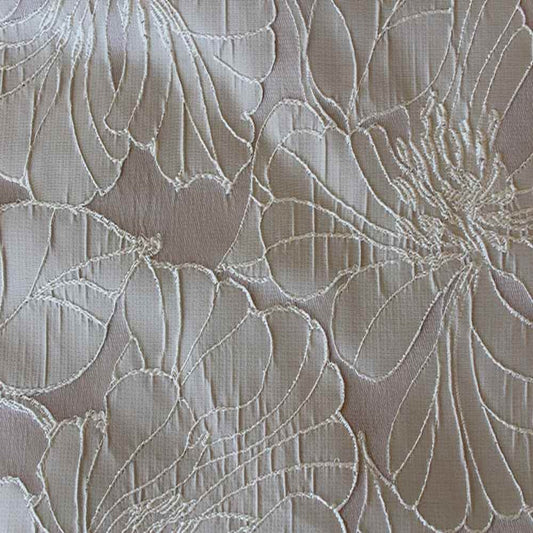 Silver Cambridge Floral Jacquard - Custom Tablecloths