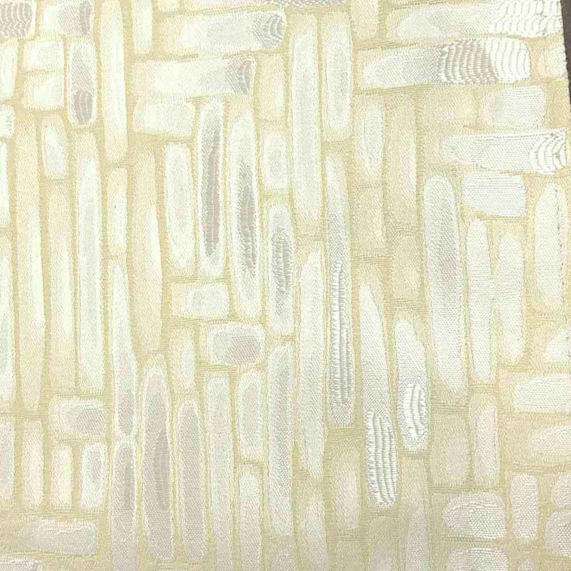Ivory Catch Jacquard Fabric by the Yard - 110 Inch Wide