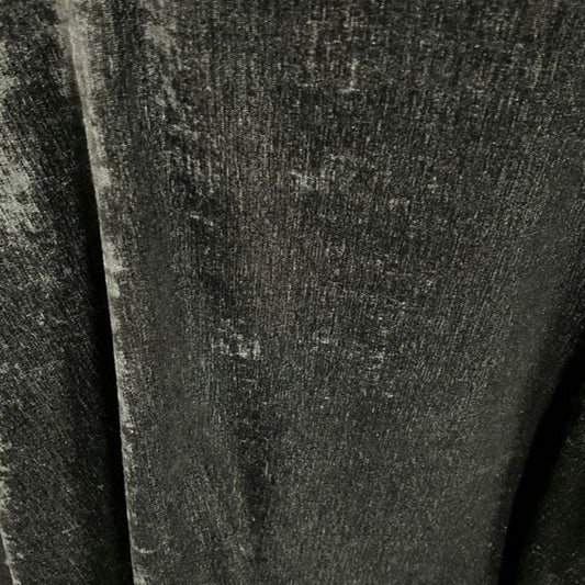 Black Chenille Soft Velvet - Custom Tablecloths