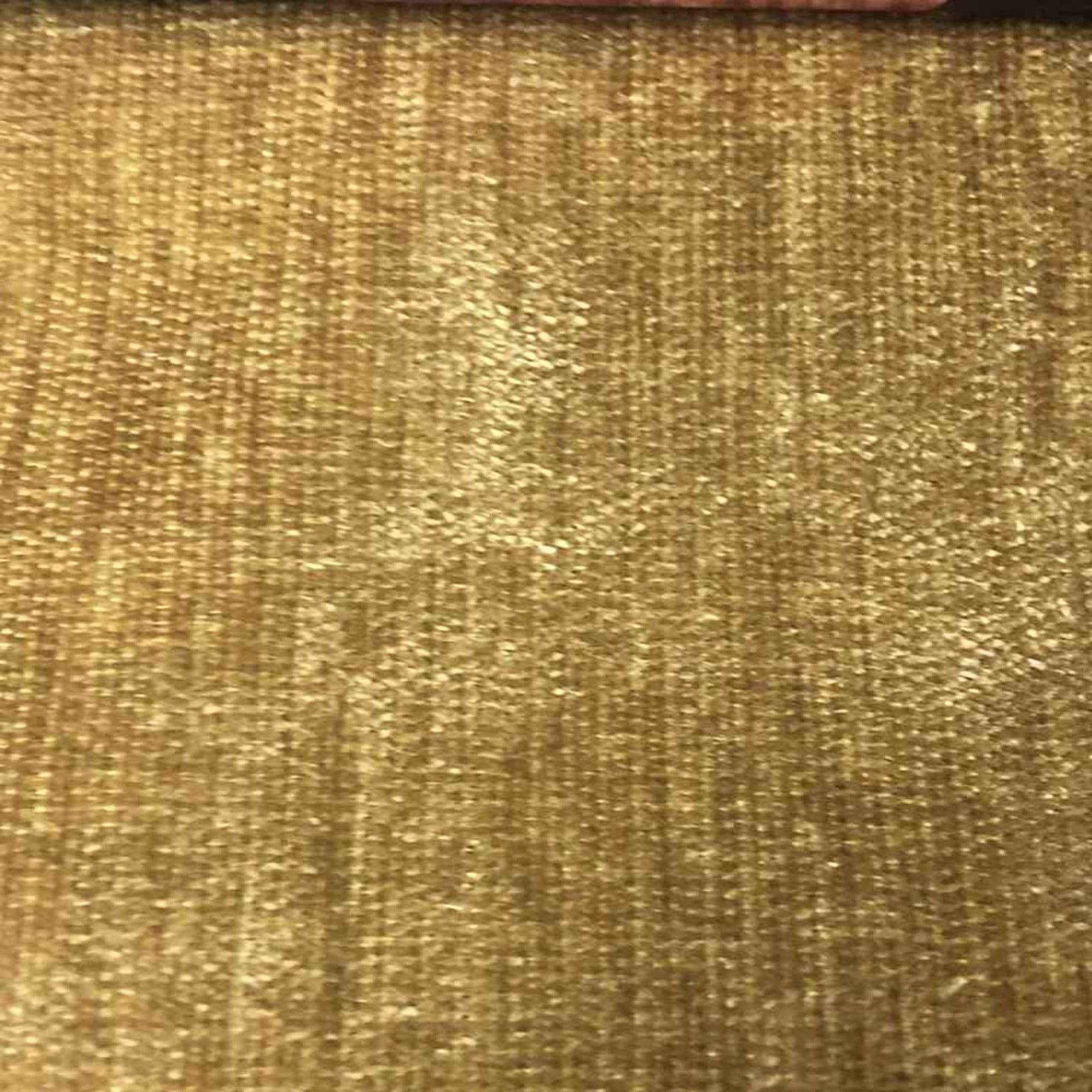 Gold Chenille Soft Velvet Fabric by the Yard - 118 Inch Wide