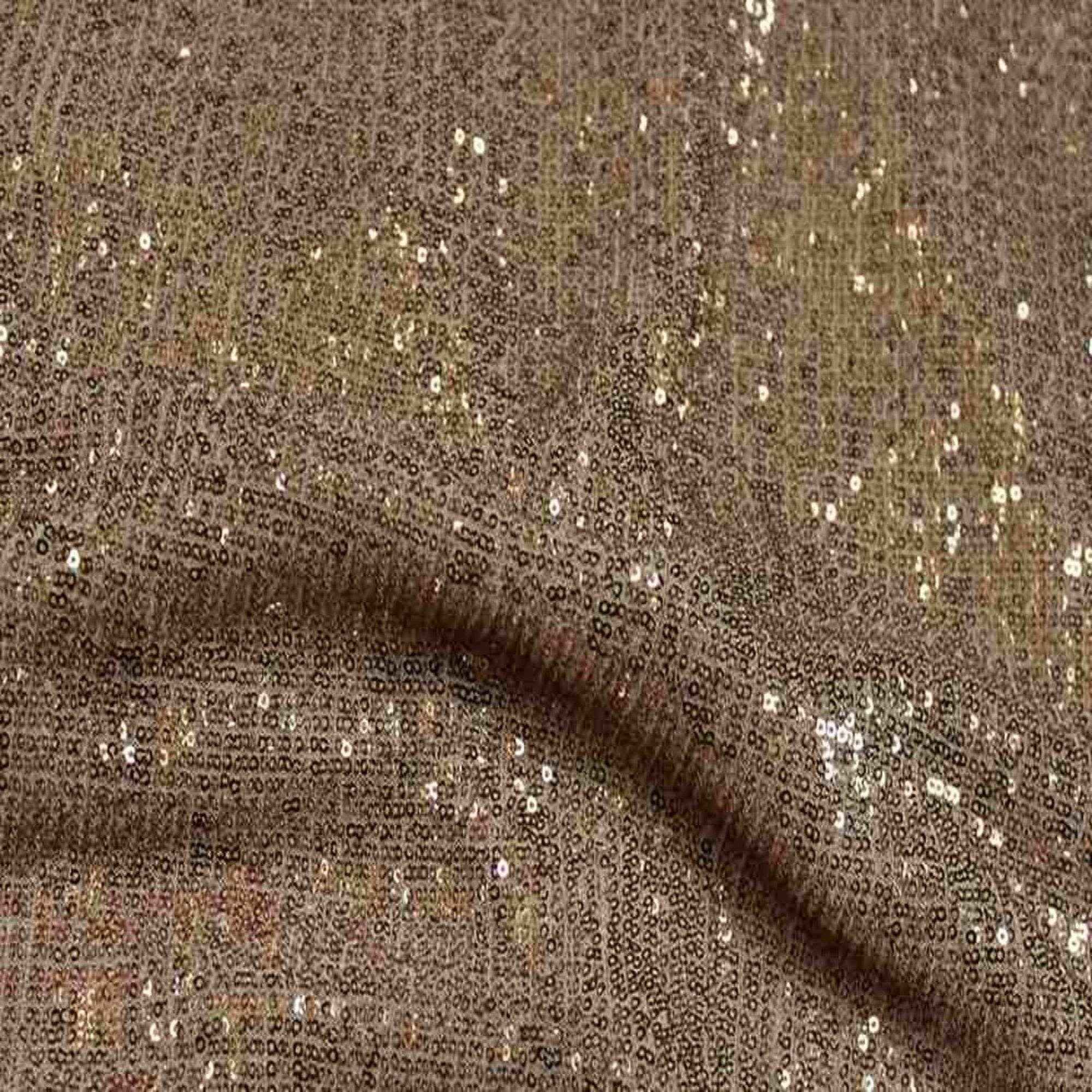 Blush COCKTAIL Sequin Fabric on Mesh Material Fabric by the Yard - 52 Inch Wide