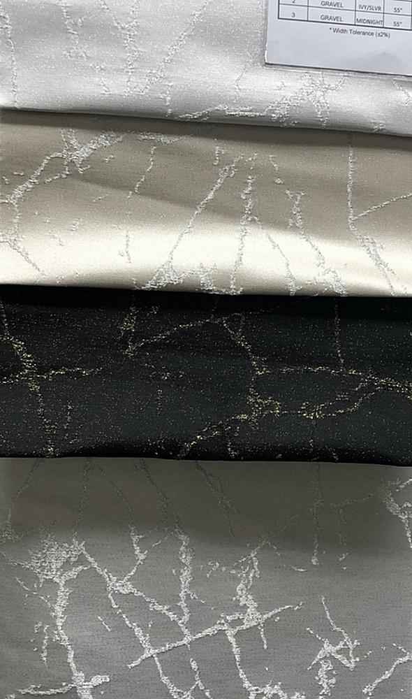 Ivory/Silver Calcutta Metallic Jacquard Embroidery Fabric by the Yard - 58 Inch Wide