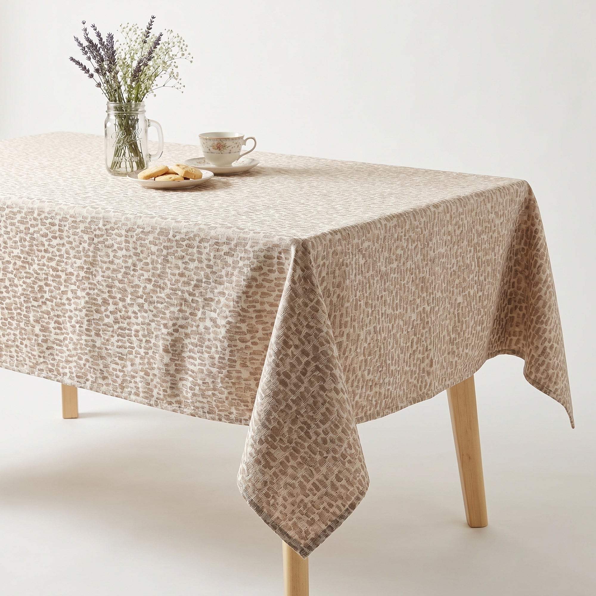 Cobblestone Beige Tablecloth