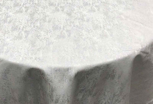 Silver Stardust Metallic Jacquard - Custom Tablecloths