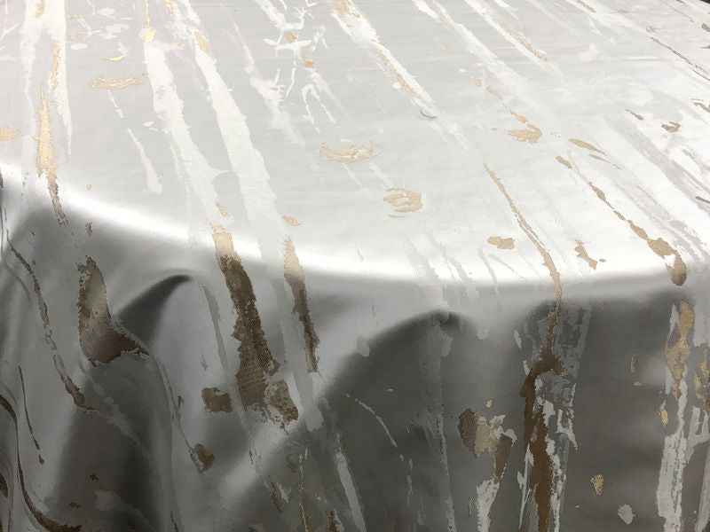 Ivory Des Arts Jacquard - Custom Tablecloths