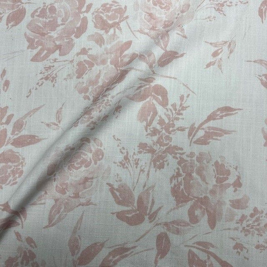 Pink Dover Floral Digital Print Fabric - Custom Tablecloths