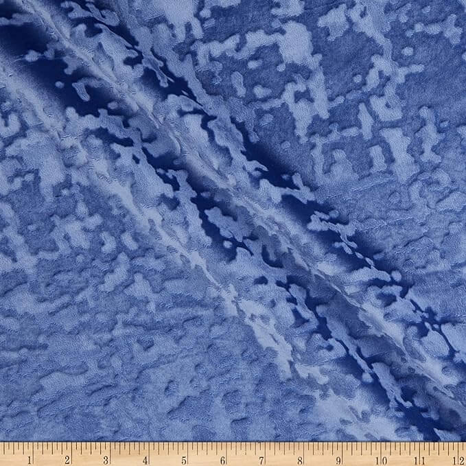 Abstract Crushed Velvet Fabric Cut by The Yard