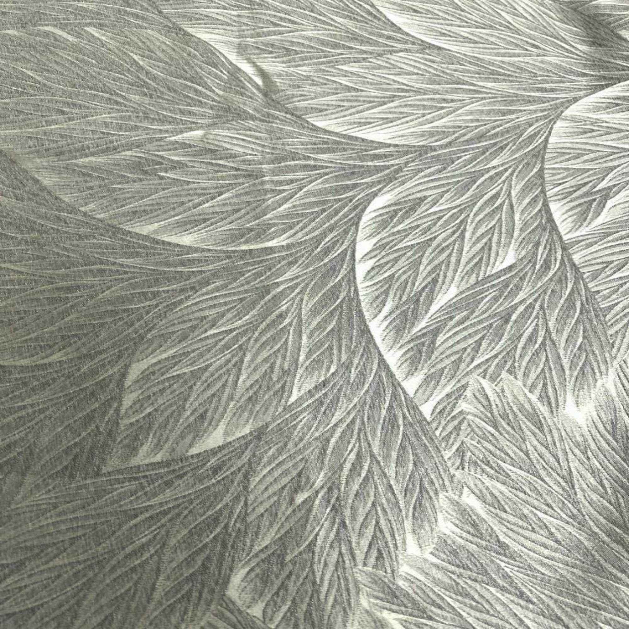 Silver Garden Jacquard Fabric by the Yard - 115 Inch Wide