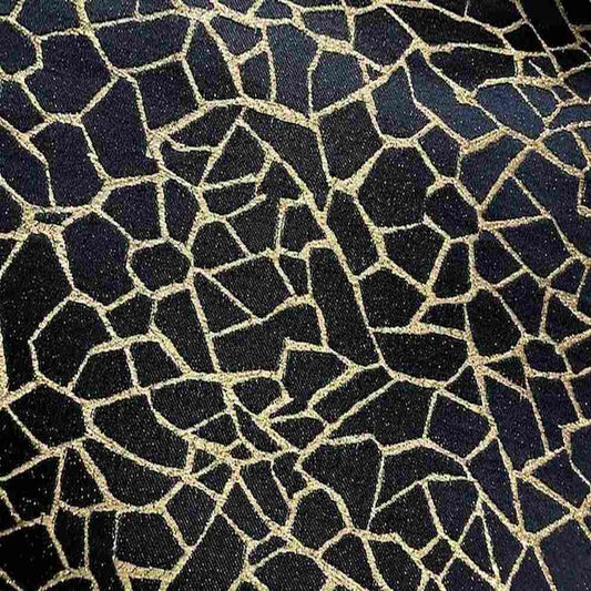 Gold Gravel Metallic Jacquard - Custom Tablecloths
