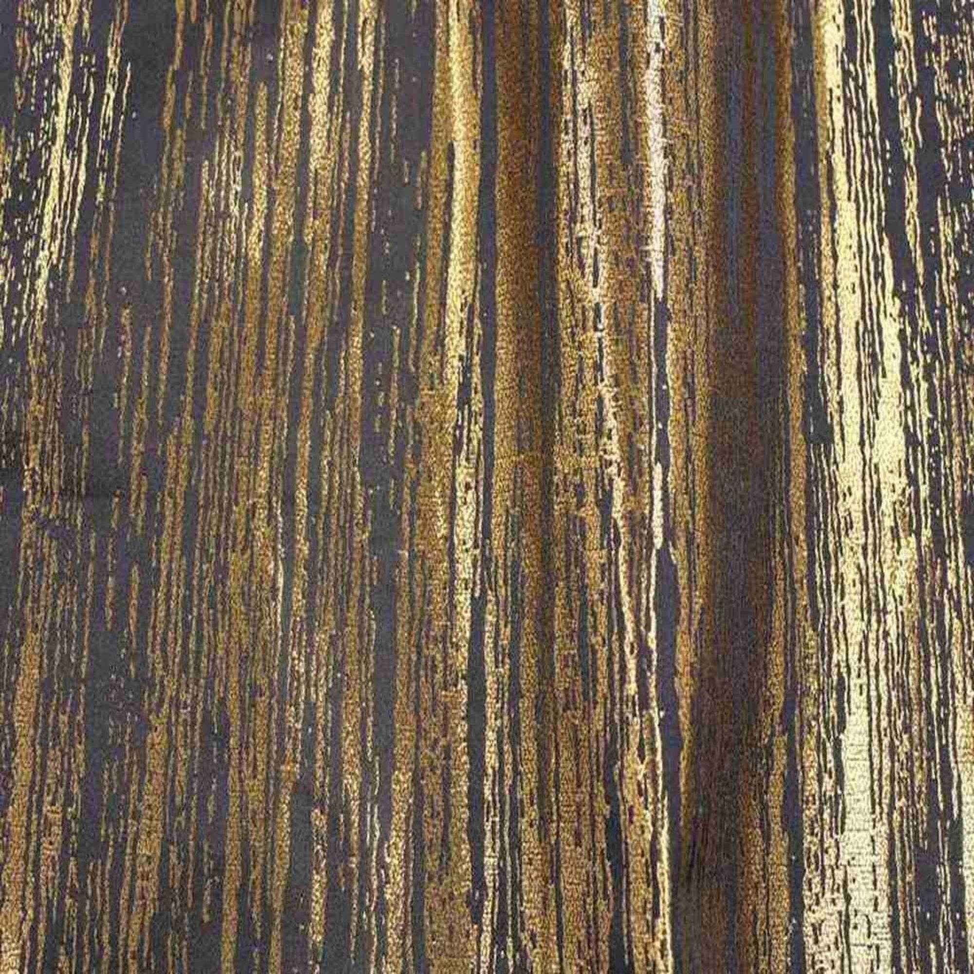 Black/Gold Inline Metallic Jacquard Fabric - 114 Inch. in Width Fabric by the Yard - 114 Inch Wide