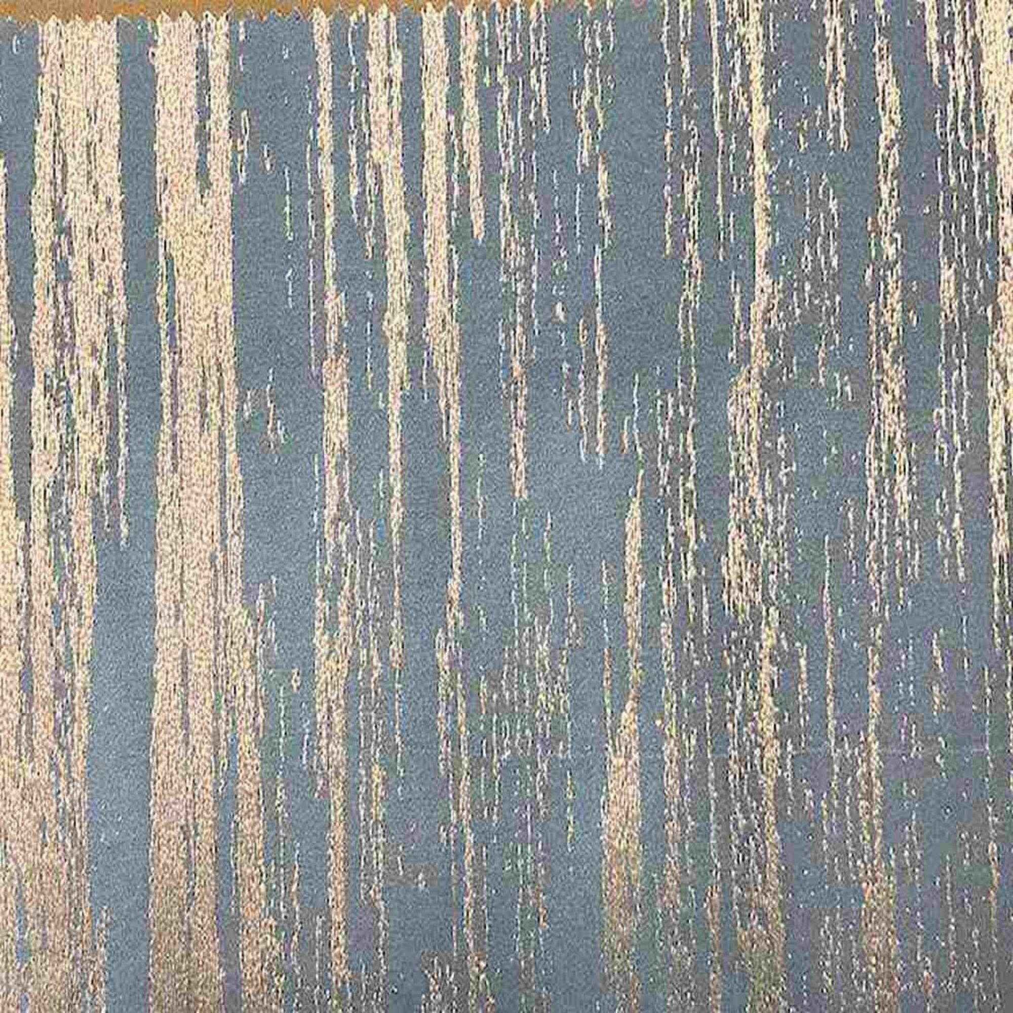 Blue Inline Metallic Jacquard Fabric - 114 Inch. in Width Fabric by the Yard - 114 Inch Wide
