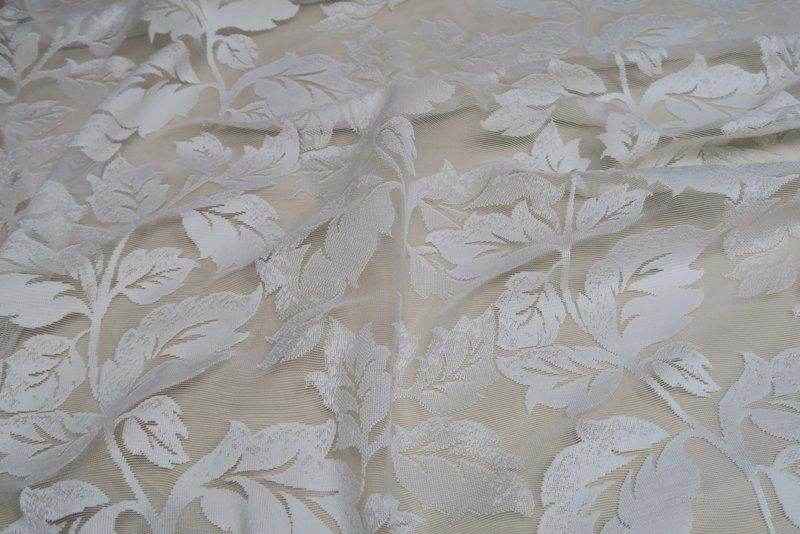 ivory IRVINE Lace Fabric by the Yard - 55 Inch Wide