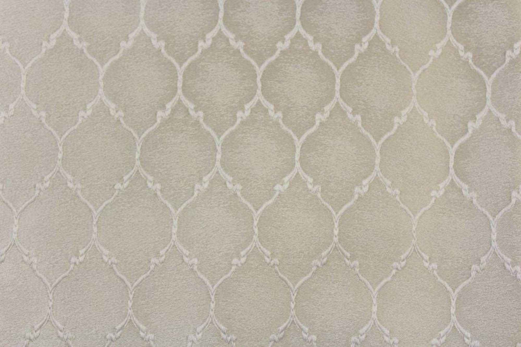 White Ladino Jacquard Fabric by the Yard - 55 Inch Wide