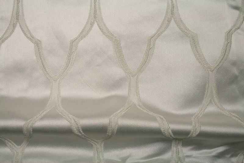 white-1 LOUVAIN Jacquard Fabric by the Yard - 58 Inch Wide