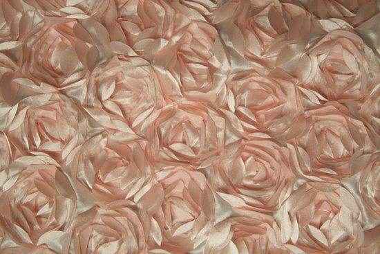 pink LOVEABLE Embroidered Taffeta Fabric by the Yard - 54 Inch Wide