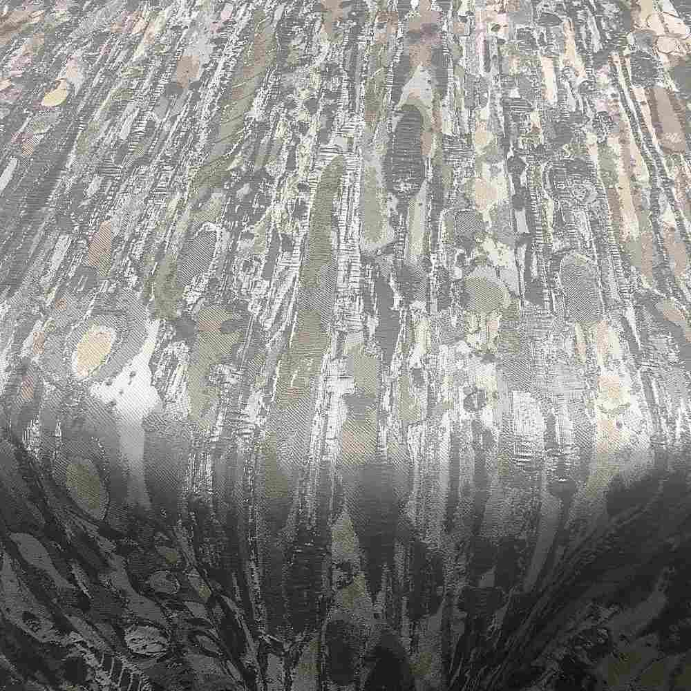 Silver LYNN Jacquard Print Metallic - Custom Tablecloths