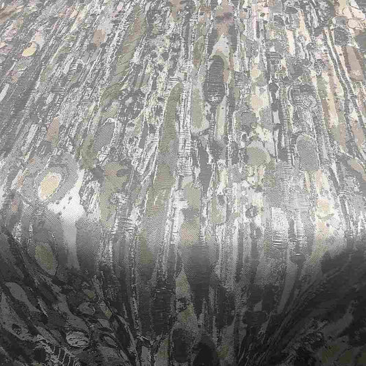 Silver LYNN Jacquard Print Metallic - Custom Tablecloths