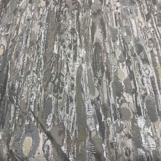 Silver LYNN Jacquard Print Metallic - Custom Tablecloths