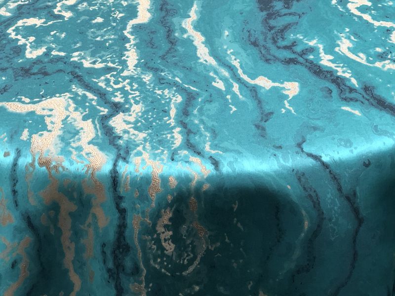 Green Mahwah Metallic Marbleized - Custom Tablecloths