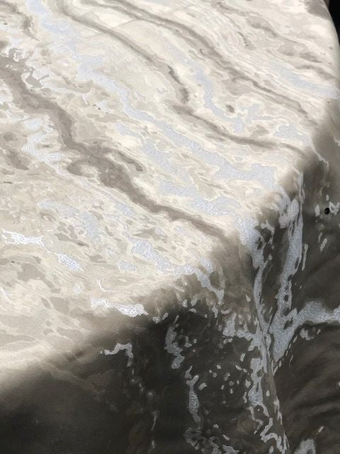 Gold Mahwah Metallic Marbleized - Custom Tablecloths