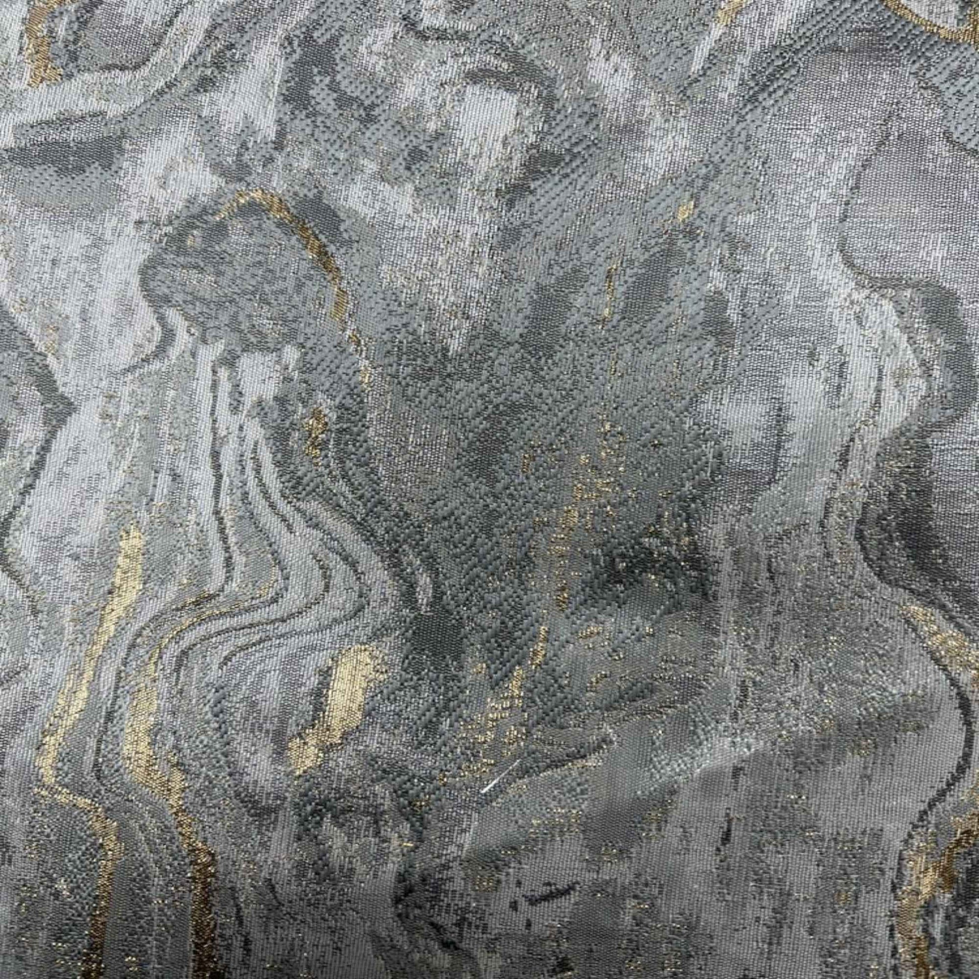 Gray MILANO Jacquard Print Metallic Marbleized - Custom Tablecloths