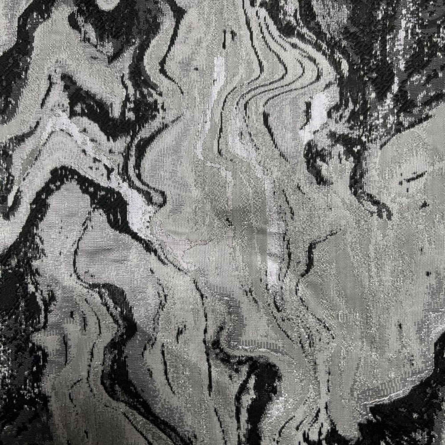 Onyx MILANO Jacquard Print Metallic Marbleized - Custom Tablecloths