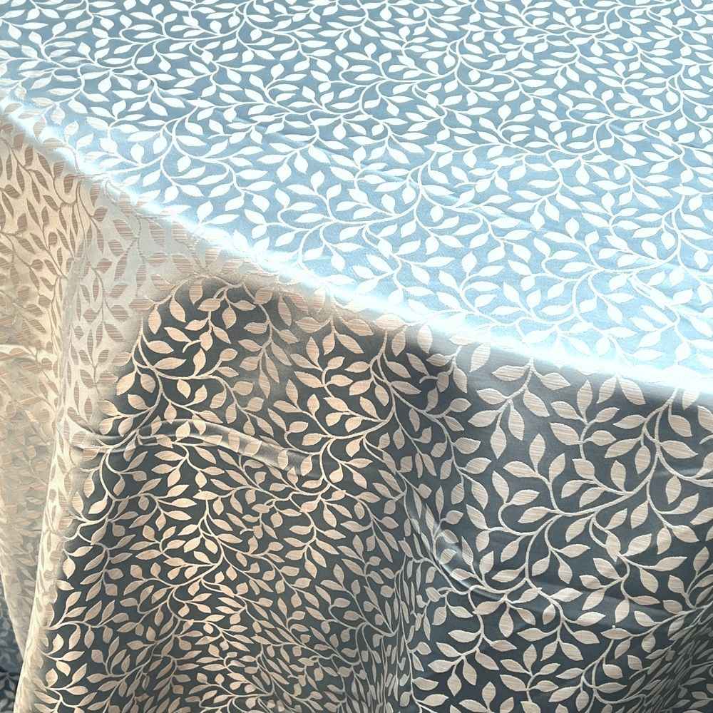 On The Vine Jacquard Fabric – Baby Blue