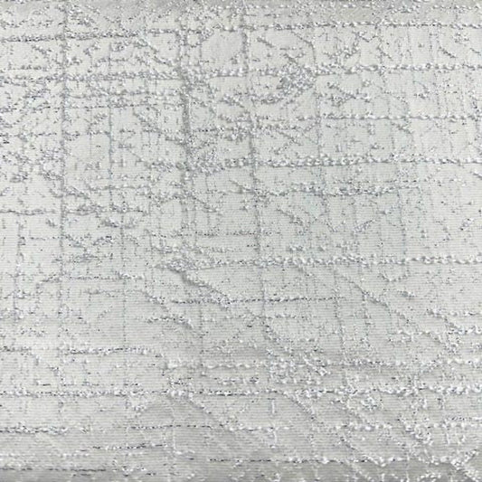 White Mumbai Sparkling Jacquard - Custom Tablecloths