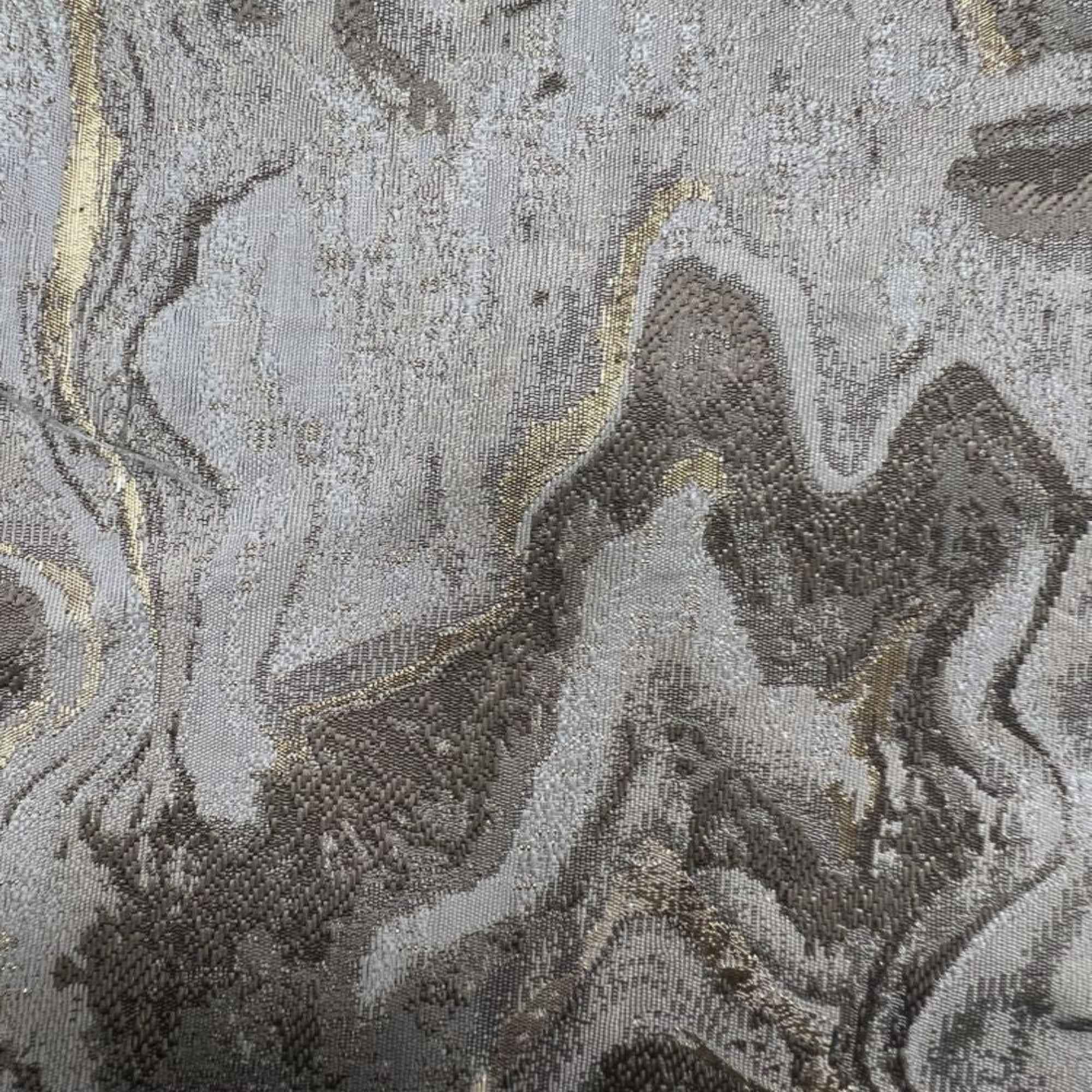Beige MILANO Jacquard Print Metallic Marbleized - Custom Tablecloths