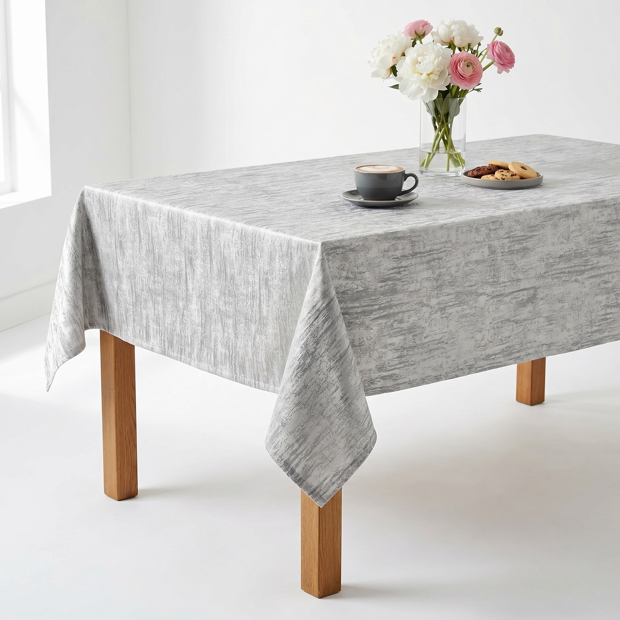 Misty Grey Tablecloth