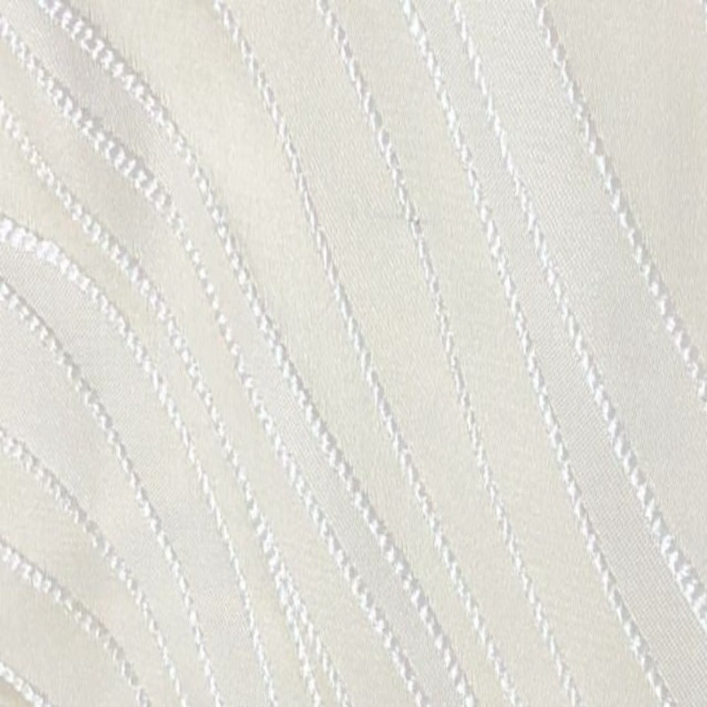 New Delhi Metallic Flower Jacquard - Tablecloth - Antique White
