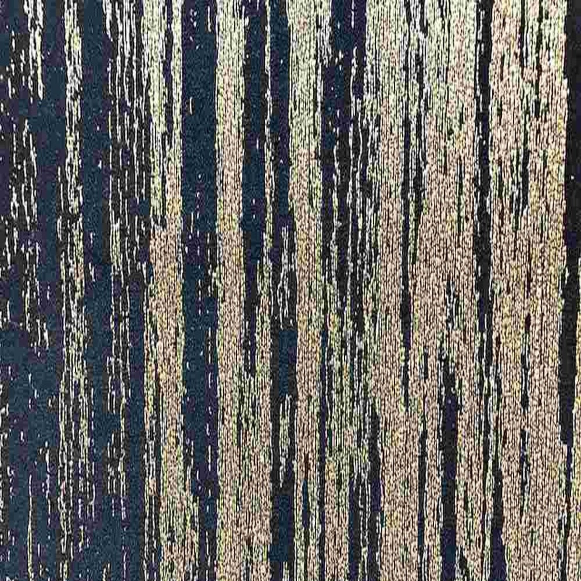 Inline Metallic Jacquard - Tablecloth - Navy