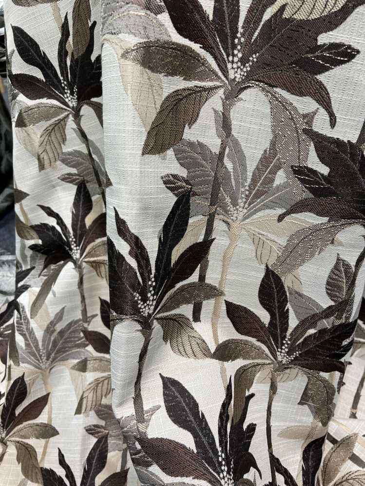 PALMS Jacquard Palm Tree Print - Tablecloth - Natural