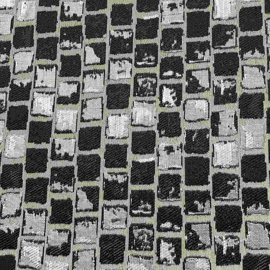 Onyx PATIO Jacquard Print Metallic - Custom Tablecloths