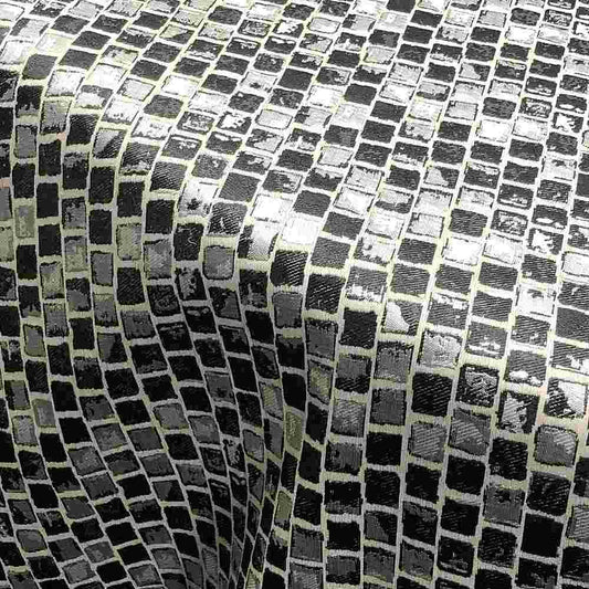 Onyx PATIO Jacquard Print Metallic - Custom Tablecloths