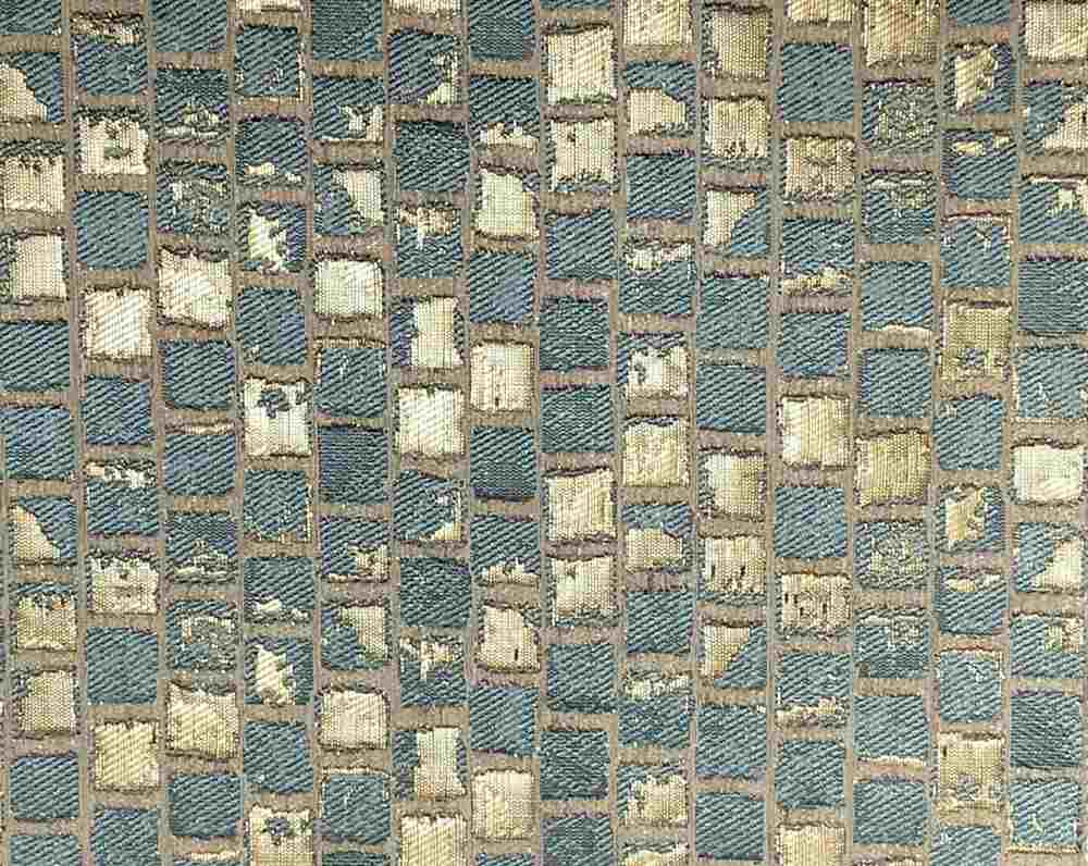 Sky Blue PATIO Jacquard Print Metallic - Custom Tablecloths