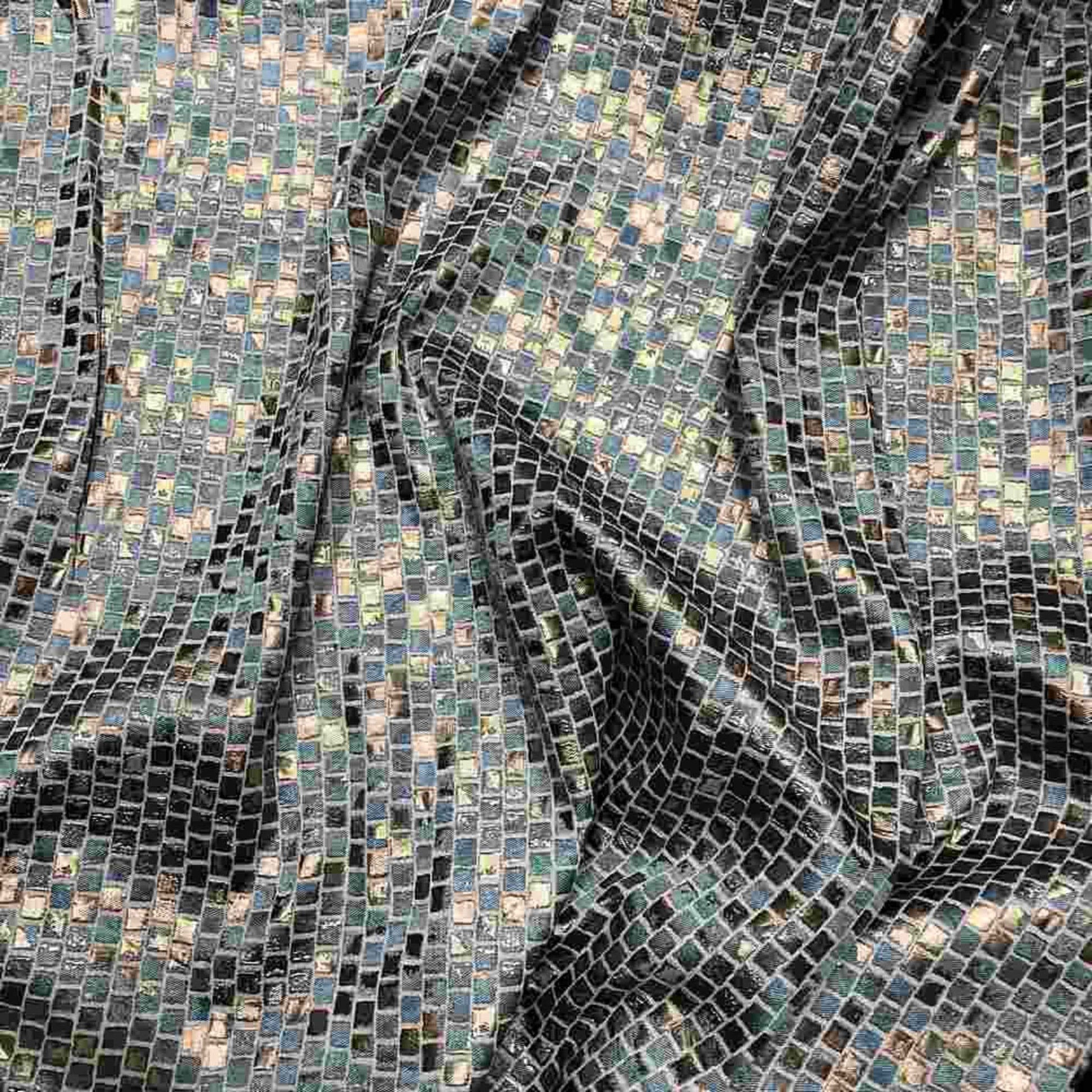 Sky Blue PATIO Jacquard Print Metallic - Custom Tablecloths