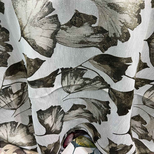 Brown POPPY Jacquard Tulip Print - Custom Tablecloths