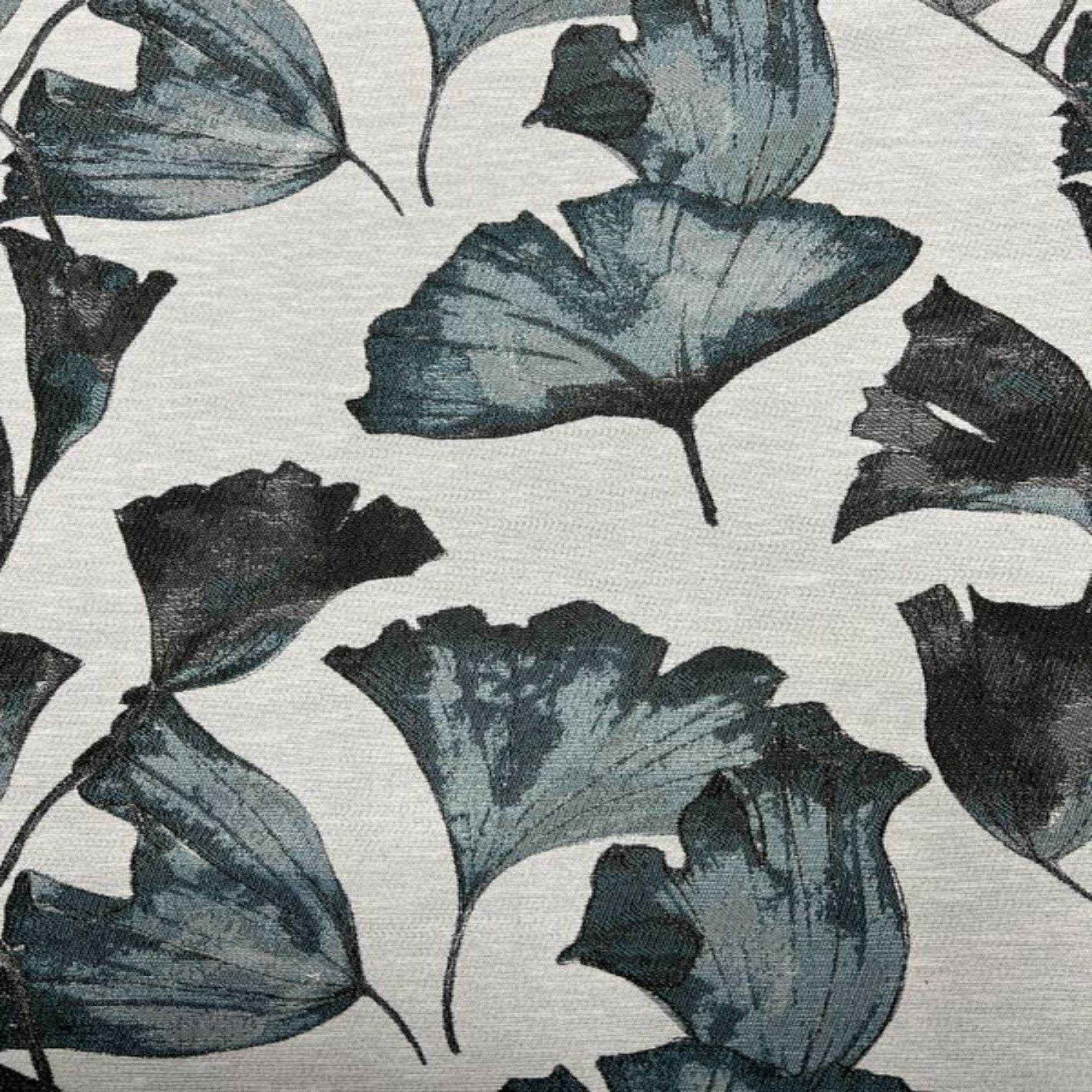 Light Blue POPPY Jacquard Tulip Print Tapestry Fabric by the Yard - 118 Inch Wide