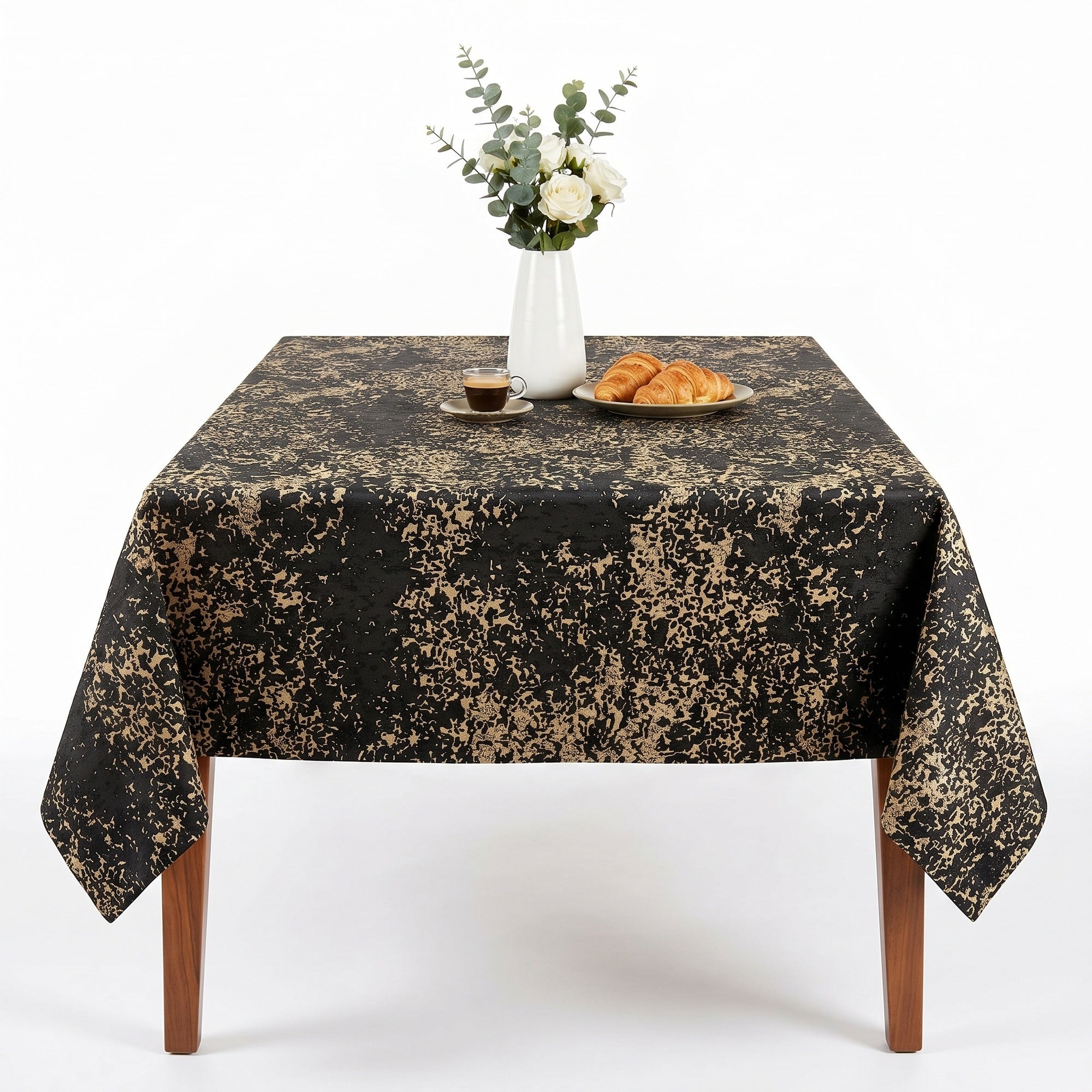 Portland Black/Gold Tablecloth