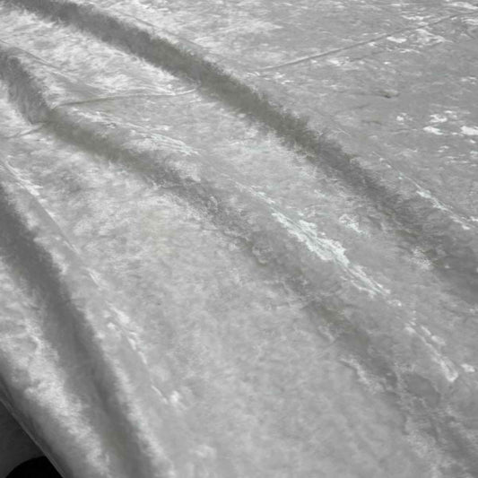 White Riverdale Crushed Velvet - Custom Tablecloths