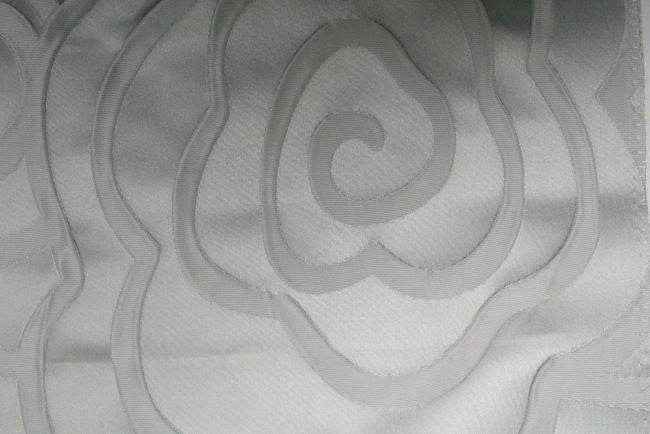 silver ROLLS ROYCE Jacquard Fabric by the Yard - 58 Inch Wide