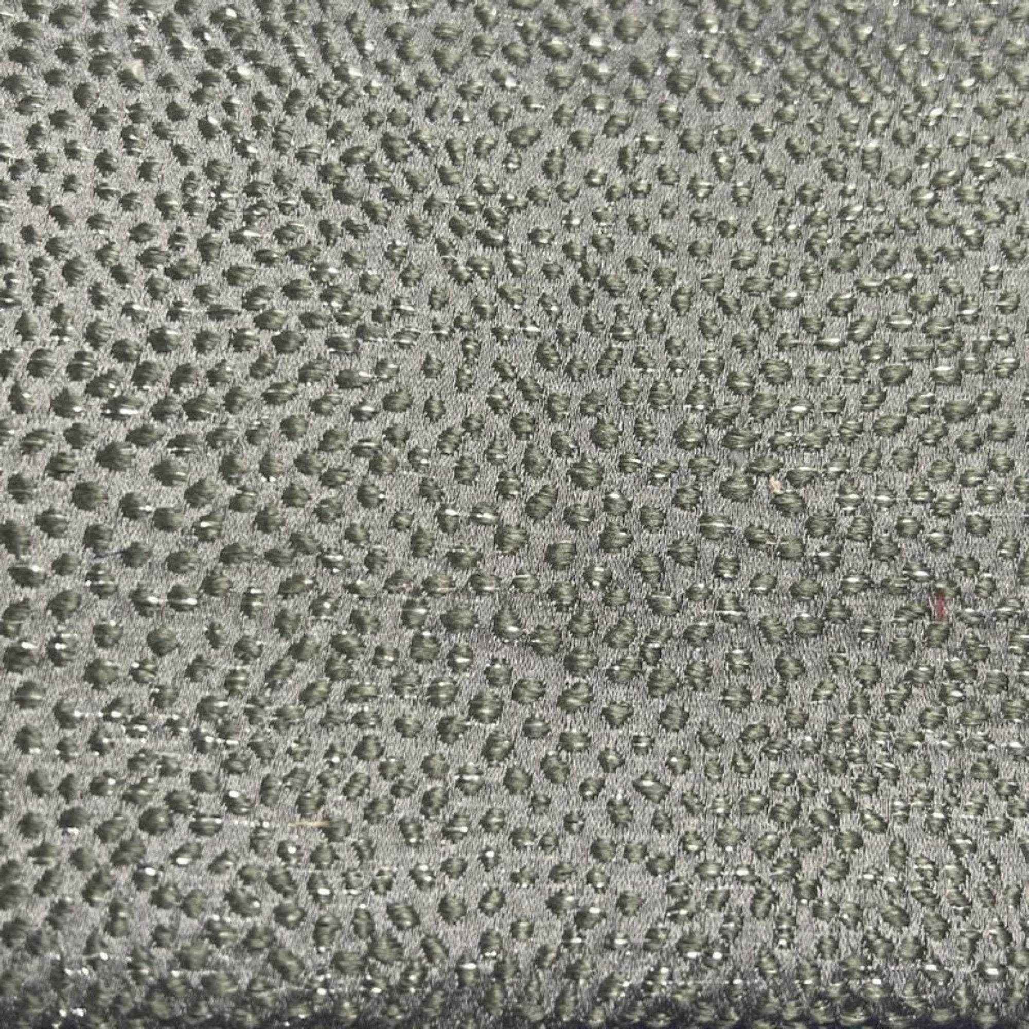 Grey Sparkle Metallic Jacquard Fabric by the Yard - 115 Inch Wide