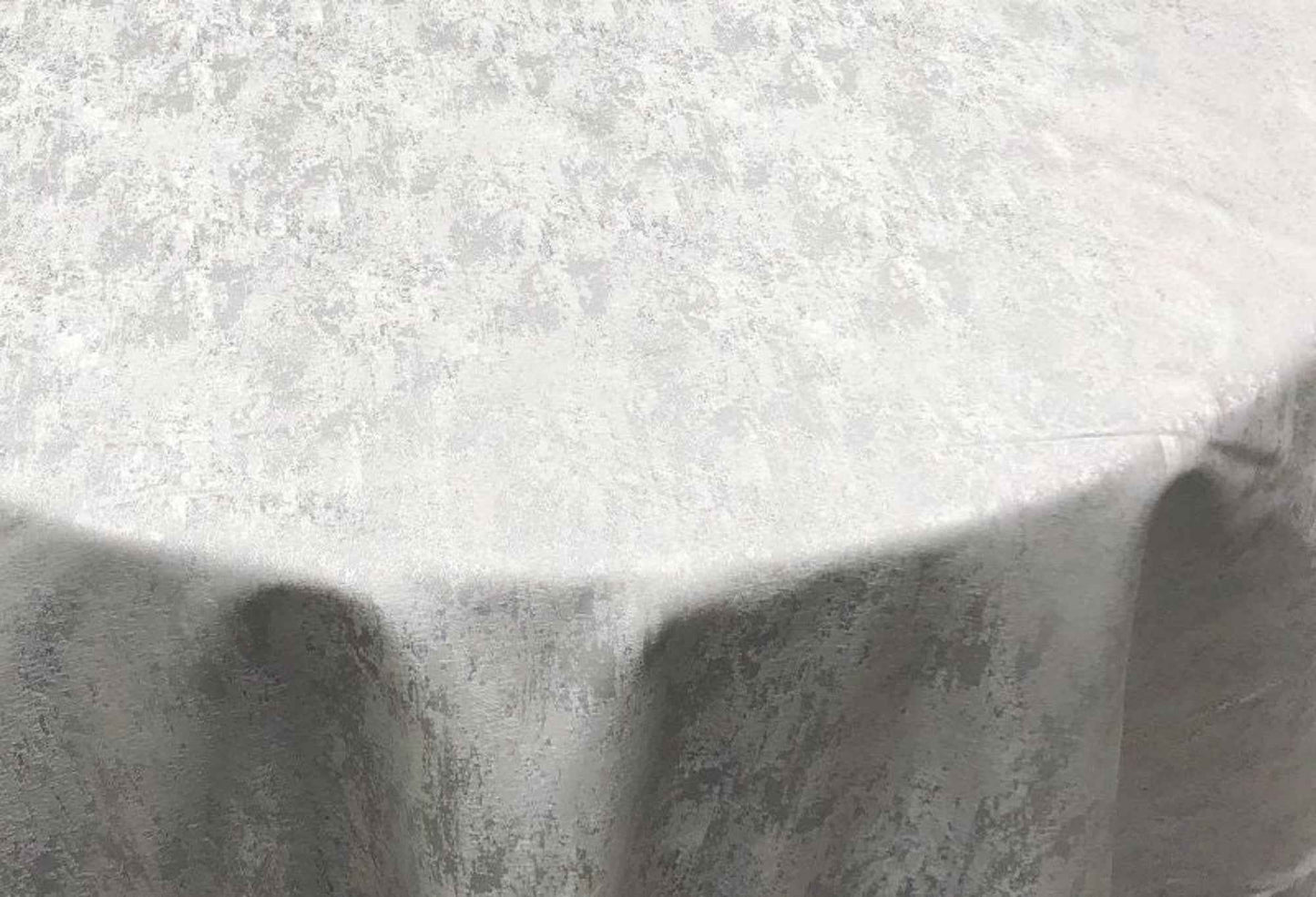 Silver Stardust Metallic Jacquard - Custom Tablecloths