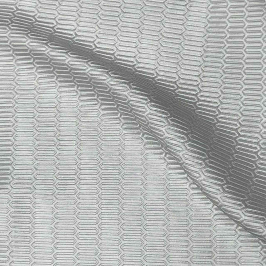 White Track Jacquard, Quilted Look - Custom Tablecloths
