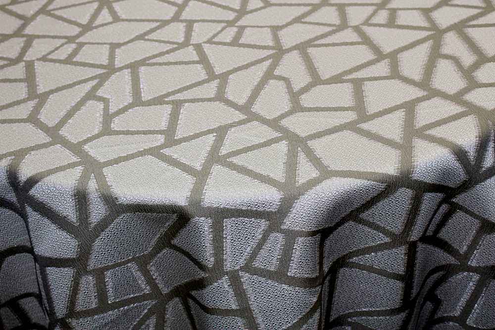 Triangle Metallic Jacquard - Custom Tablecloths